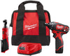 Milwaukee M12 12V 3/8" Ratchet & Screwdriver Kit