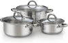 Cook N Home Stainless Steel Cookware Sets - 12 Pc