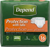Depend Adult Diapers with Tabs, Small/Medium, Max Absorbency
