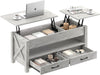 Lift Top Coffee Table with Storage & Hidden Compartment